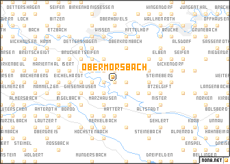 map of Obermörsbach