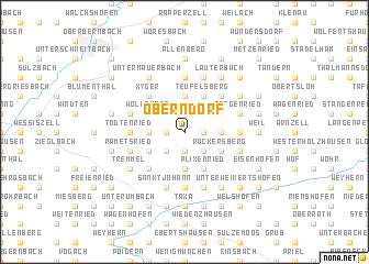 map of Oberndorf