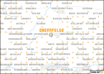 map of Obernfelde