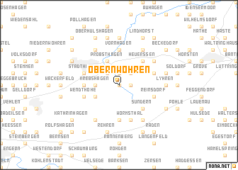 map of Obernwöhren