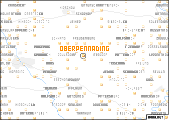 map of Oberpennading