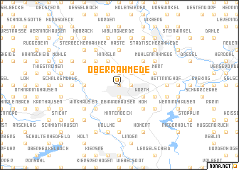 map of Oberrahmede