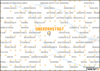 map of Oberramstadt