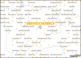 map of Oberreichenbach