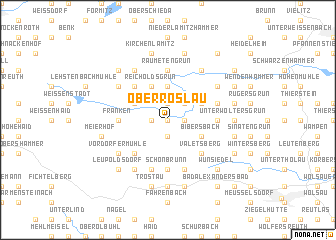 map of Oberröslau