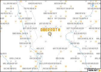 map of Oberroth