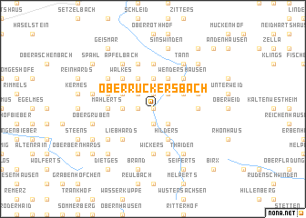 map of Oberrückersbach