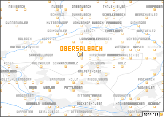 map of Obersalbach