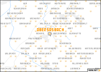 map of Obersasbach