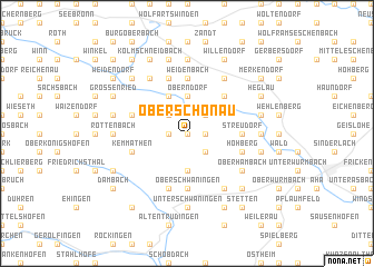 map of Oberschönau