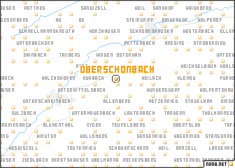 map of Oberschönbach