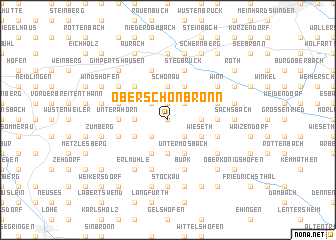 map of Oberschönbronn