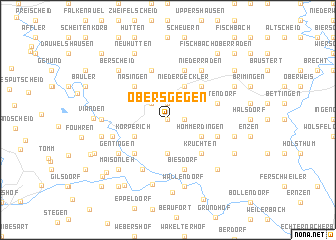 map of Obersgegen