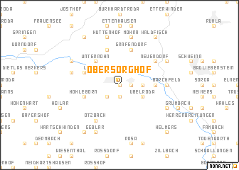 map of Obersorghof