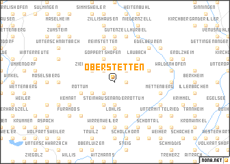 map of Oberstetten