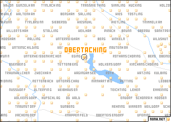 map of Obertaching
