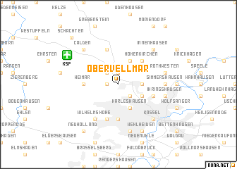 map of Obervellmar