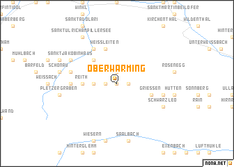 map of Oberwarming