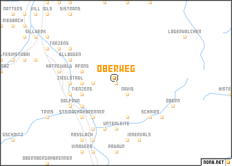 map of Oberweg