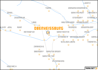 map of Oberweissburg