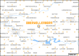 map of Oberwellenborn