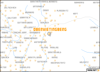 map of Oberwietingberg