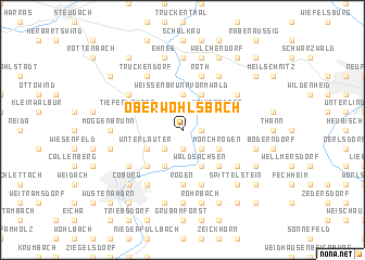 map of Oberwohlsbach