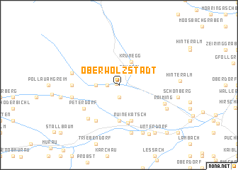 map of Oberwölz Stadt