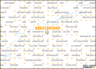 map of Oberzarnham