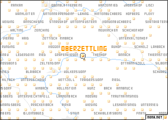 map of Oberzettling