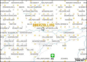 map of Oberzolling