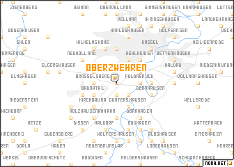 map of Oberzwehren