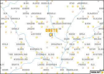 map of Obete
