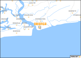 map of Obianga