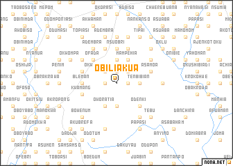 map of Obiliakua