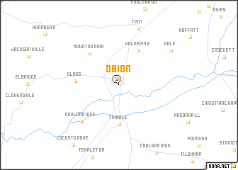 map of Obion