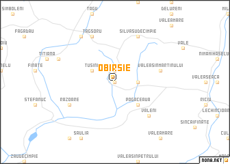 map of Obîrşie