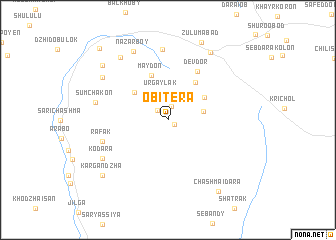 map of Obitera