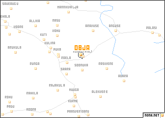 map of Obja