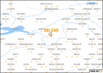 map of Oblewo