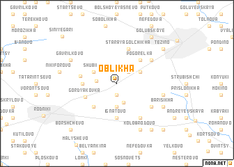 map of Oblikha