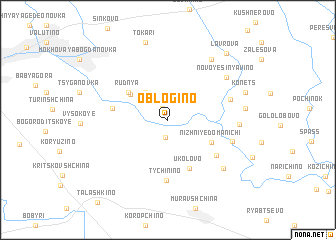 map of Oblogino
