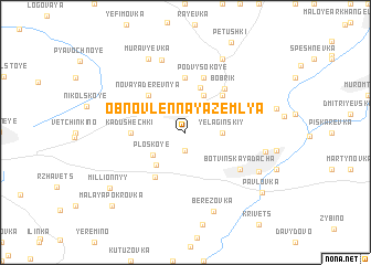 map of Obnovlënnaya Zemlya