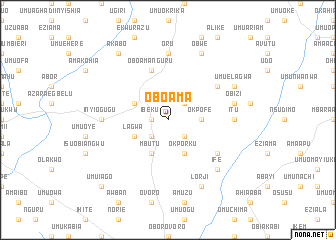 map of Oboama