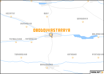 map of Obodovka Staraya