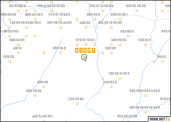 map of Obogu