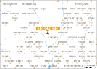 map of Obokofikrom