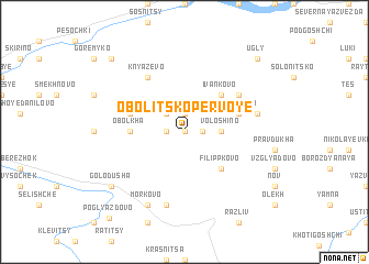 map of Obolitsko Pervoye