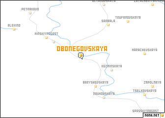 map of Obonegovskaya