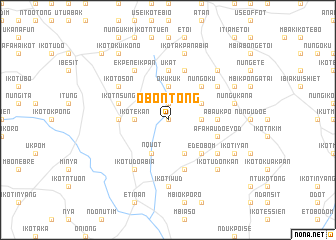 map of Obo Ntong